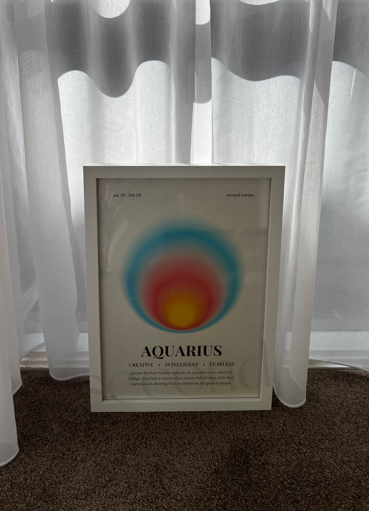 Aquarius Star Sign Print