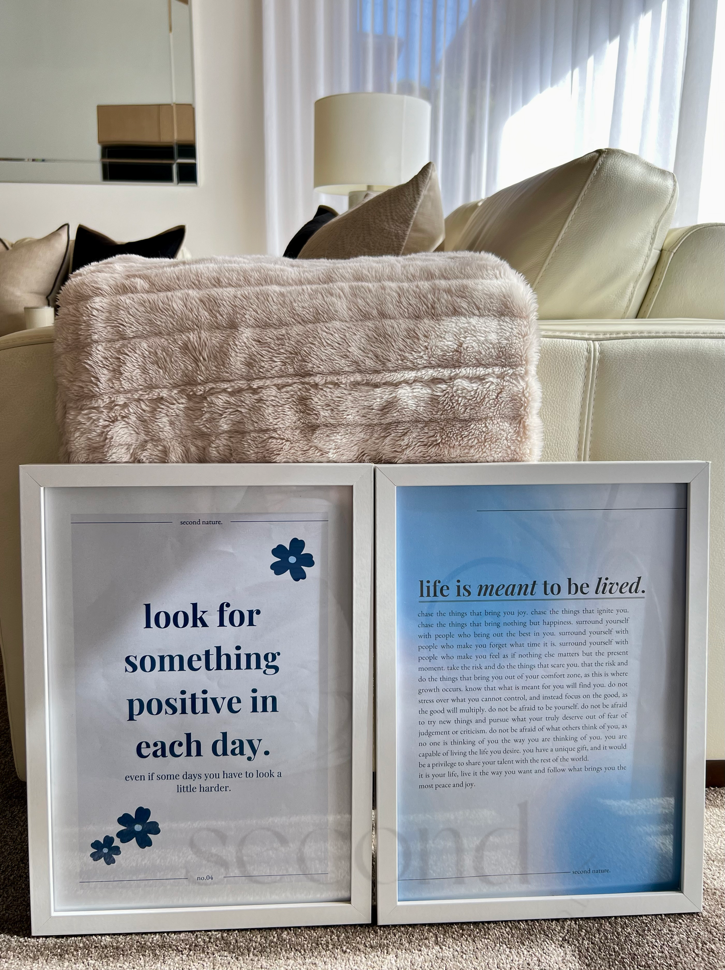 Royal Blue Set of 2 Print