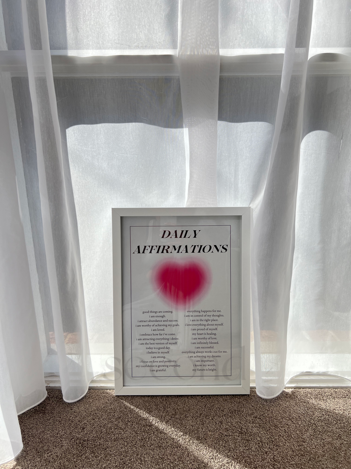 Daily Affirmations Print
