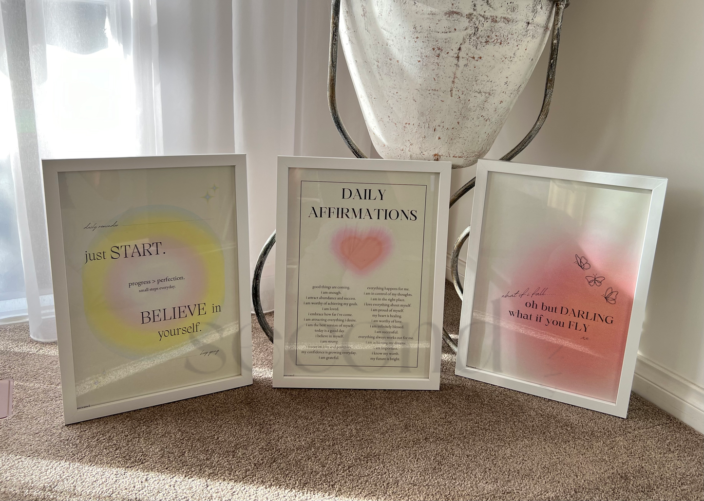 What if You Fly / Daily Affirmations Set of 3 Print