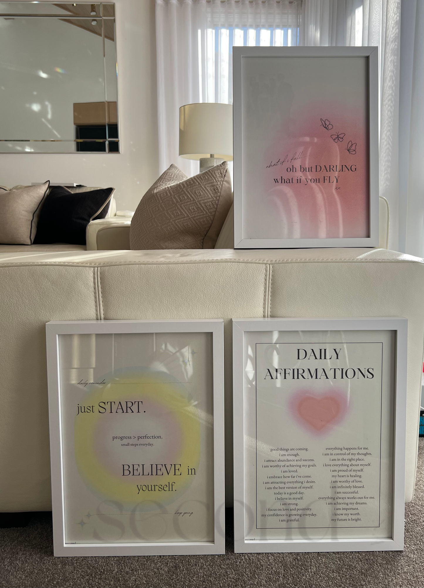 What if You Fly / Daily Affirmations Set of 3 Print