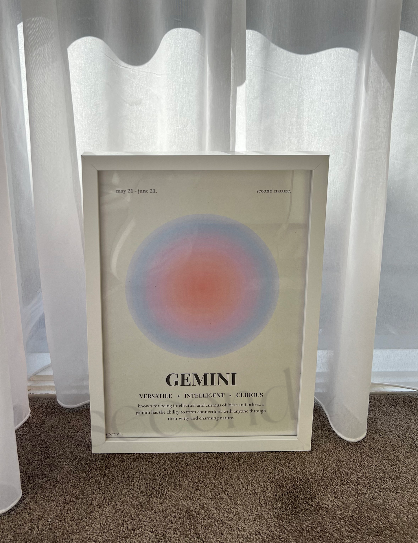 Gemini Star Sign Print
