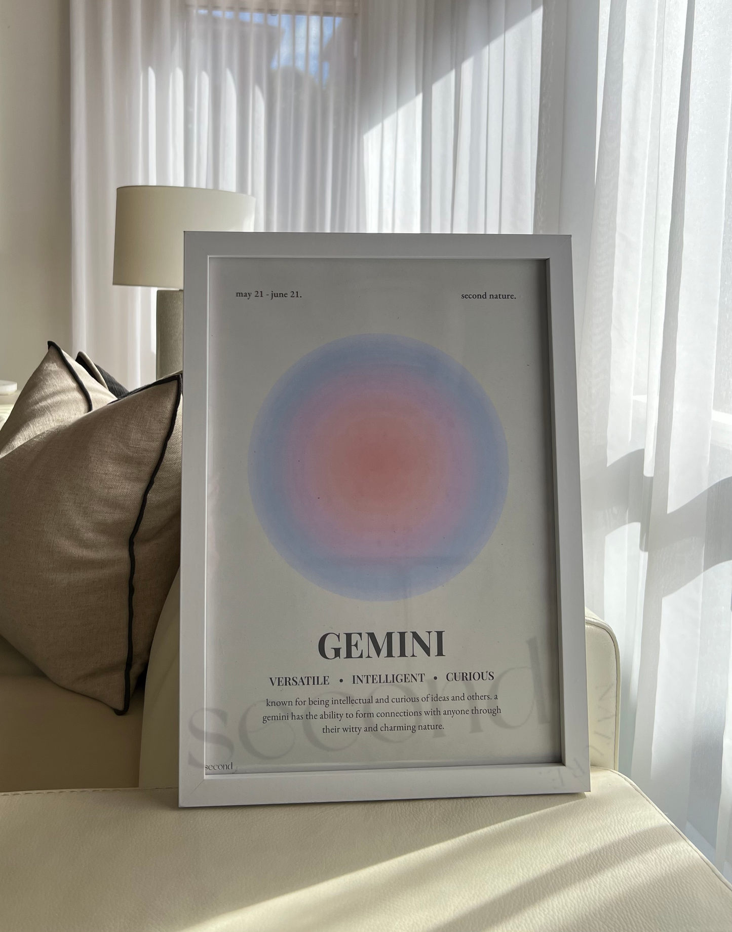 Gemini Star Sign Print
