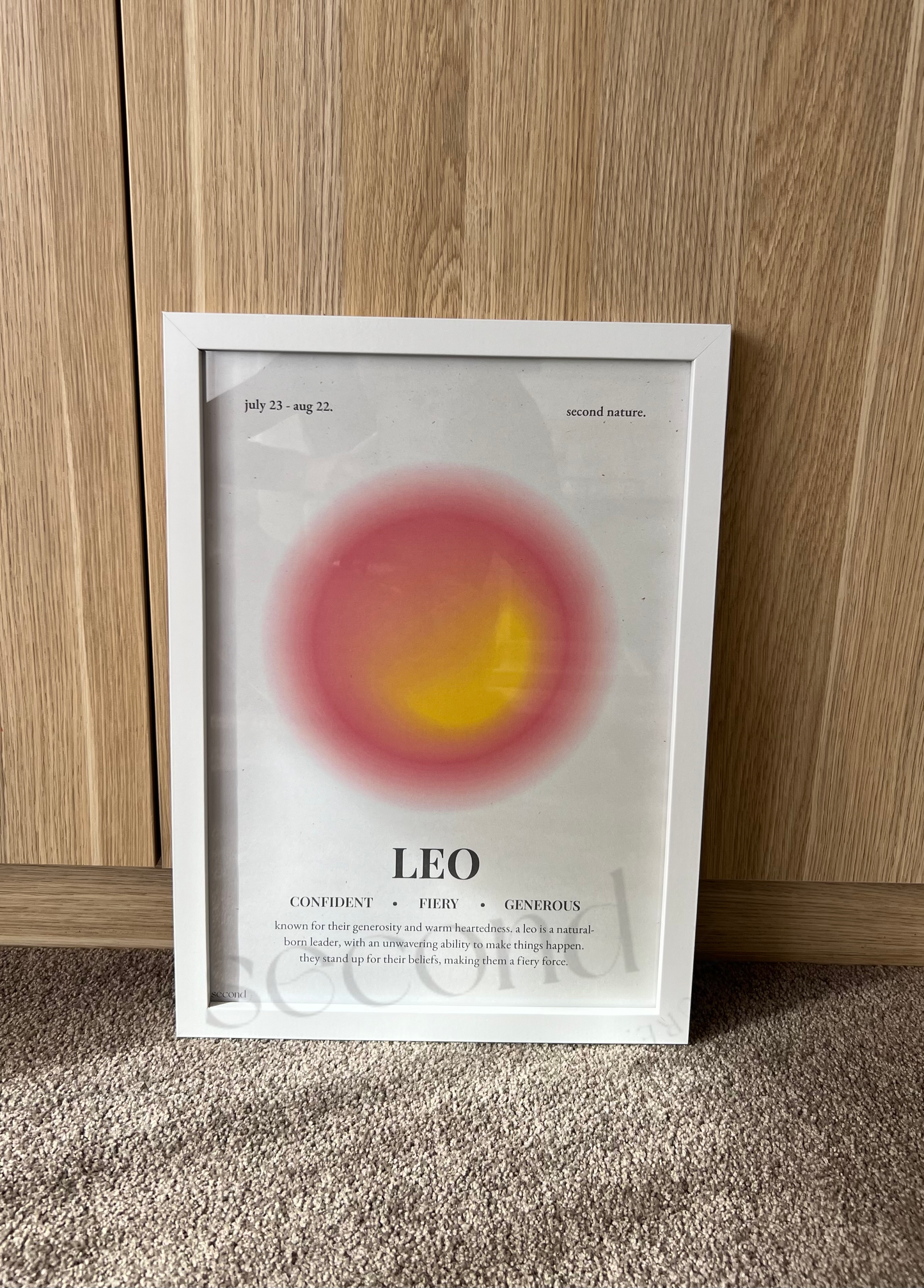 Leo Star Sign Print