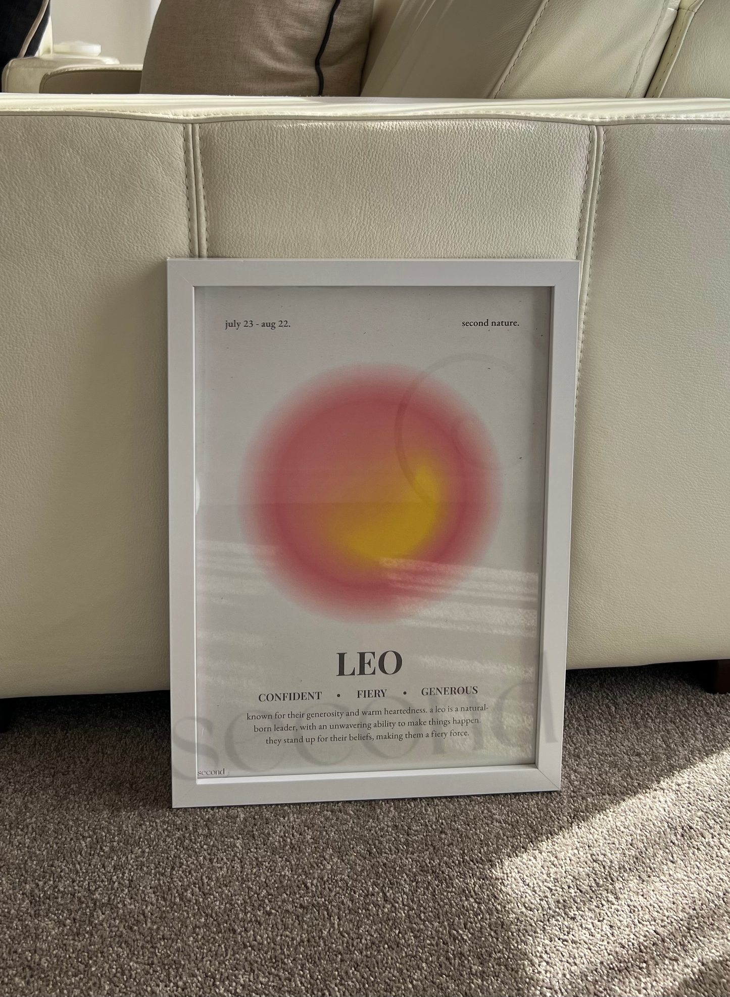 Leo Star Sign Print