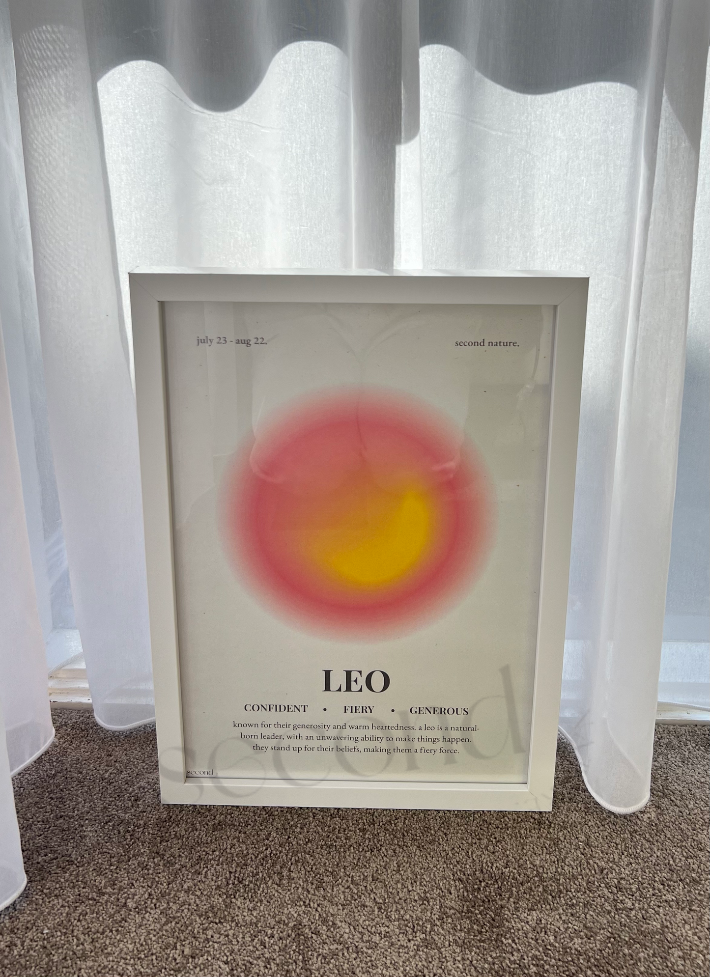 Leo Star Sign Print