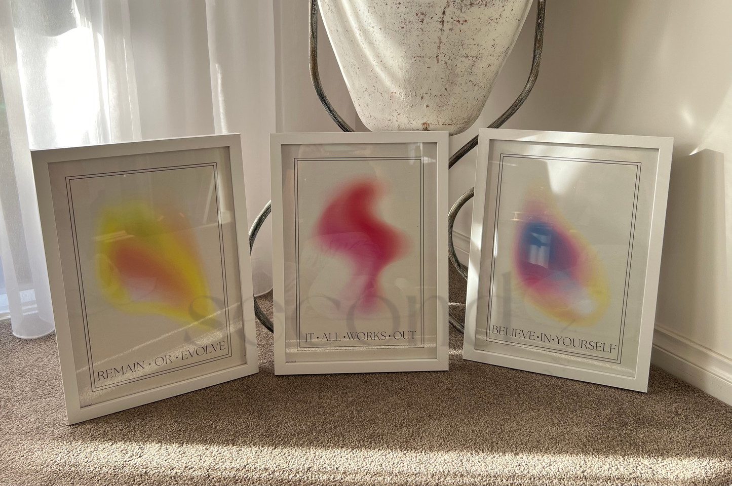 Pastel Gradient Set of 3 Print
