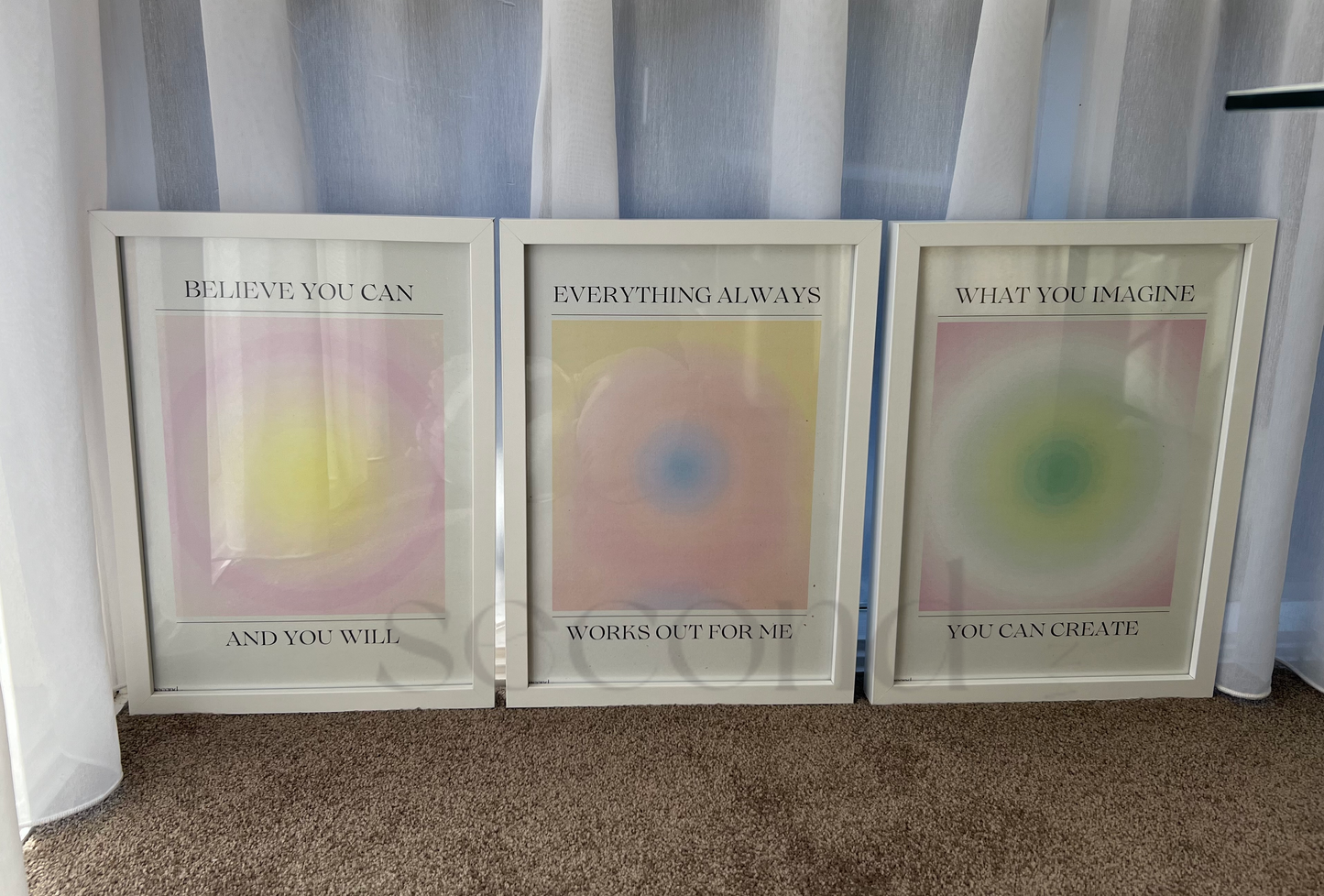 Pastel Set of 3 Print