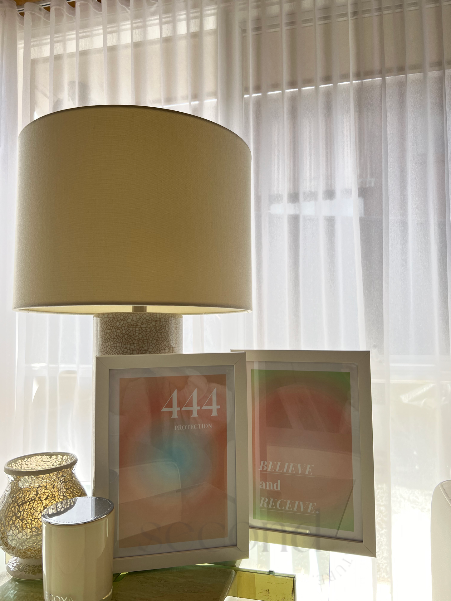 444 and Believe and Receive Set of 2 Print
