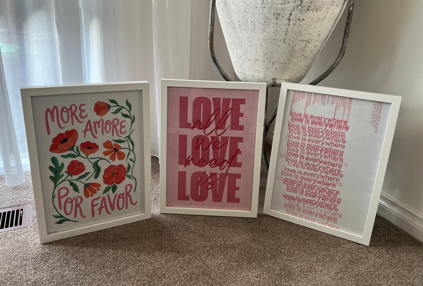 More Amore and Love Set of 3 Print