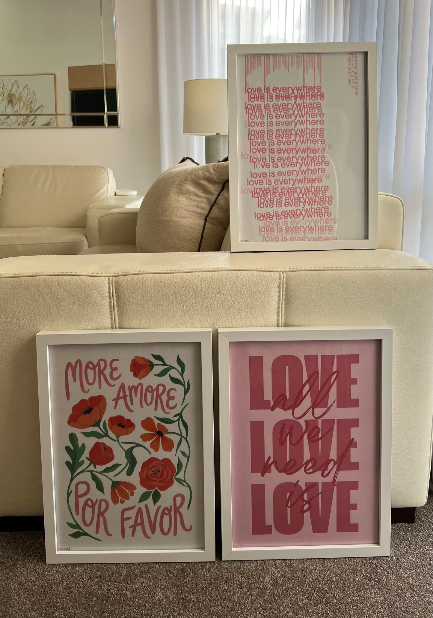More Amore and Love Set of 3 Print