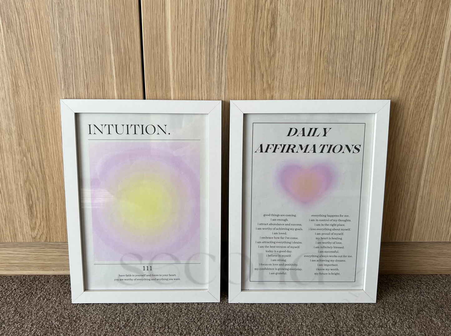 111 and Daily Affirmations Set of 2 Print