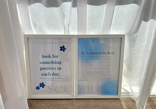 Royal Blue Set of 2 Print