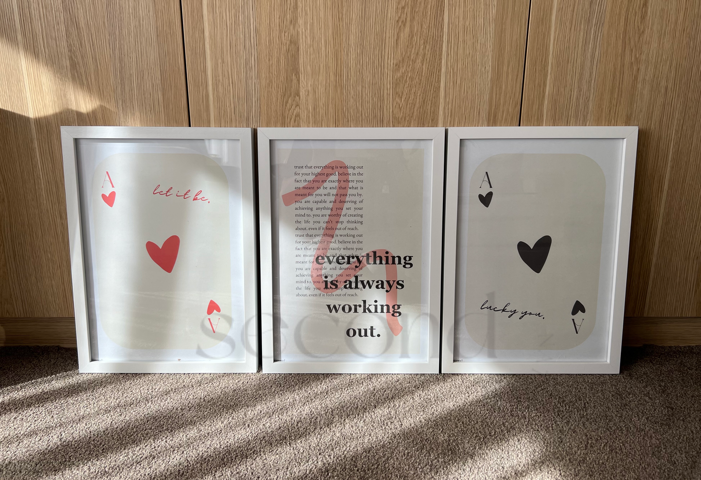 Deck of Cards Set of 3 Print