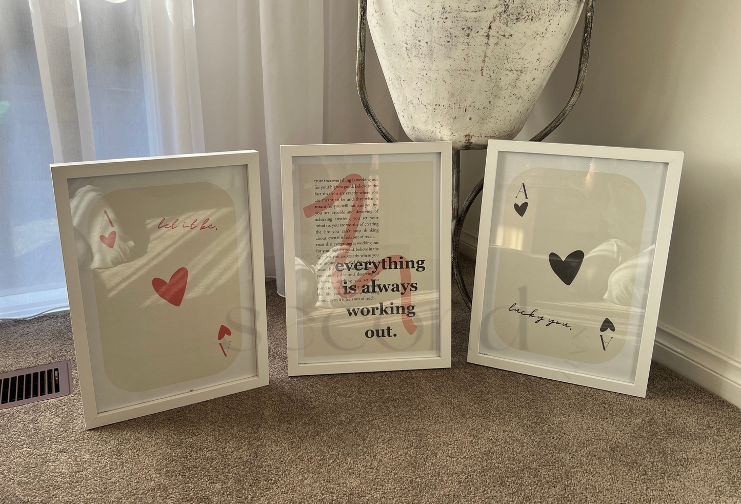 Deck of Cards Set of 3 Print