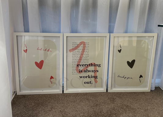 Deck of Cards Set of 3 Print