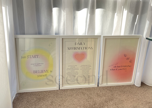 What if You Fly / Daily Affirmations Set of 3 Print