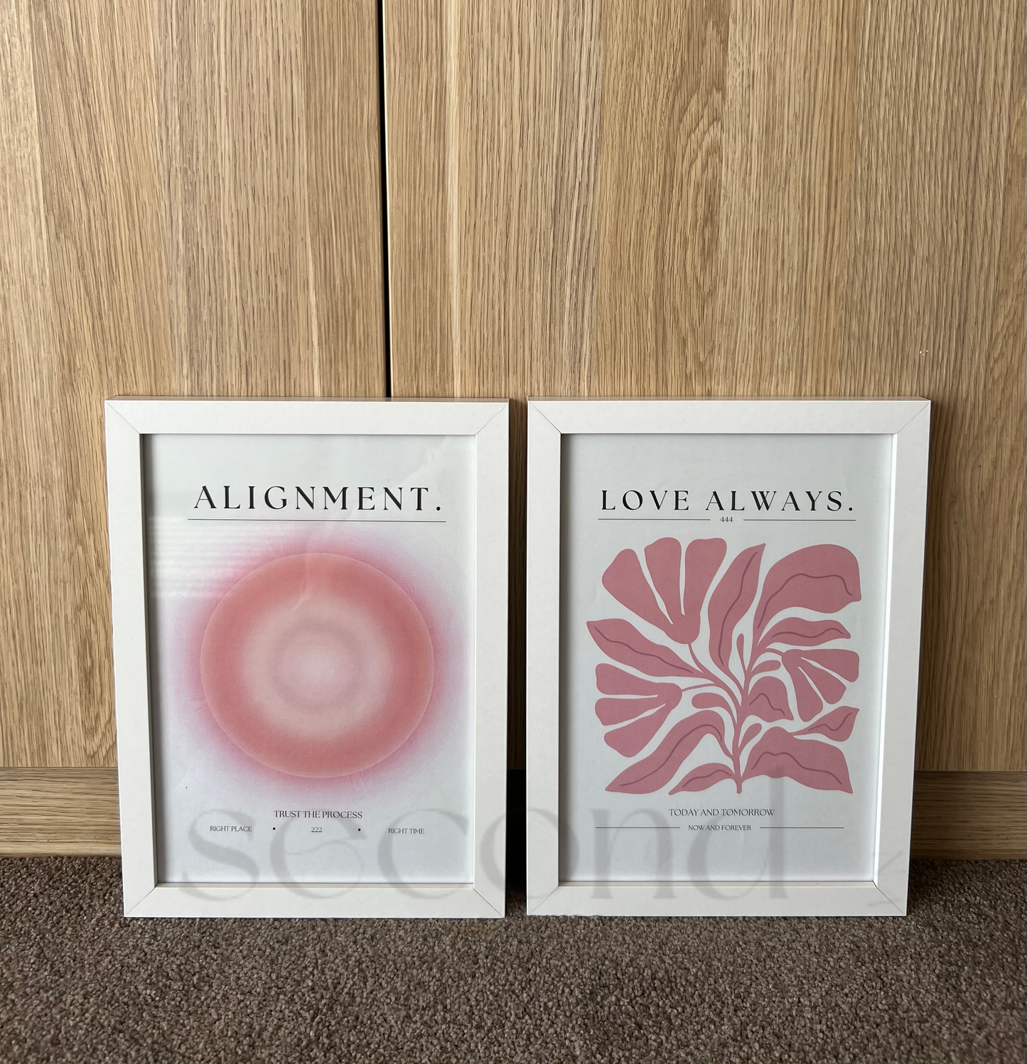 222 and Love Always Set of 2 Print