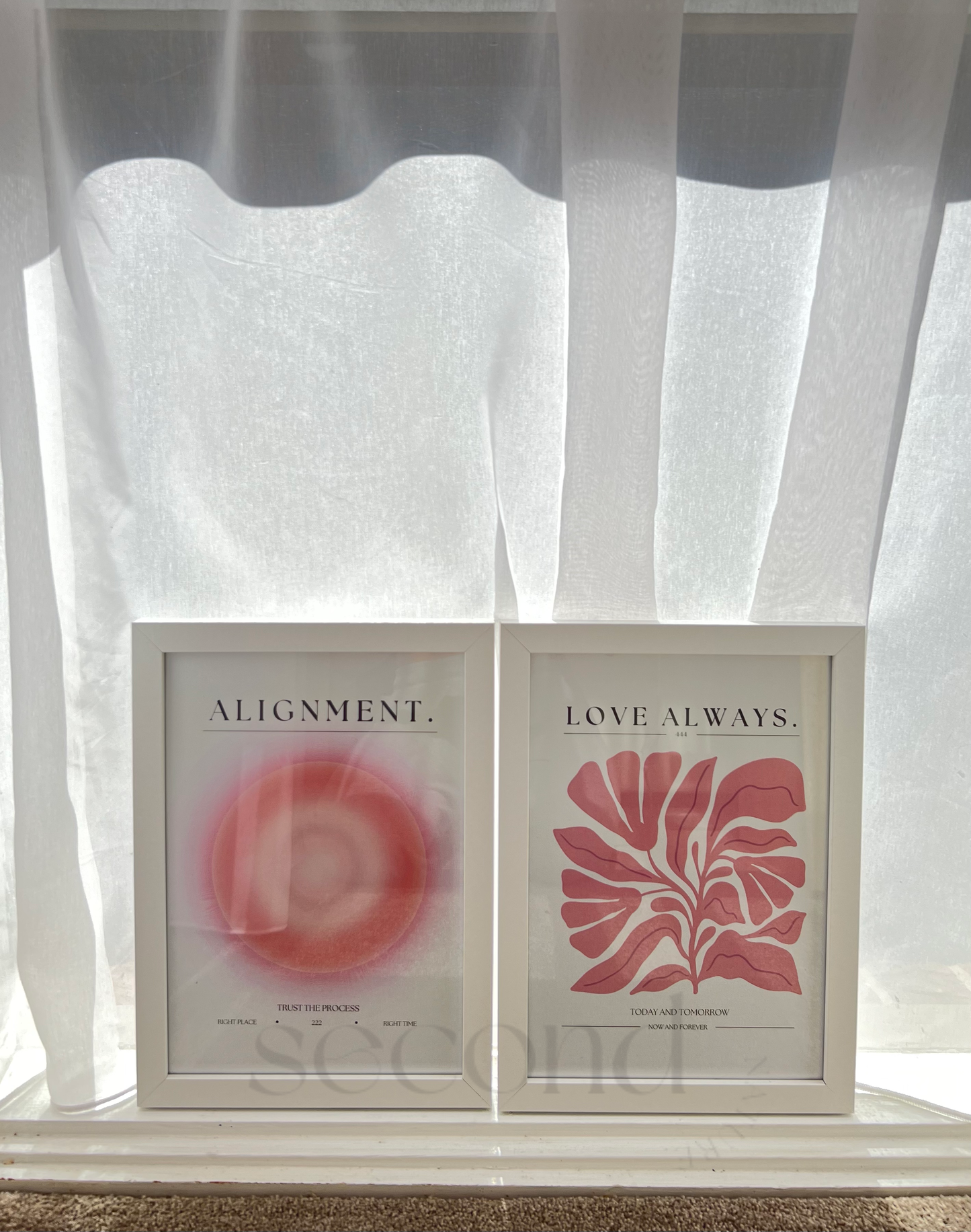 222 and Love Always Set of 2 Print