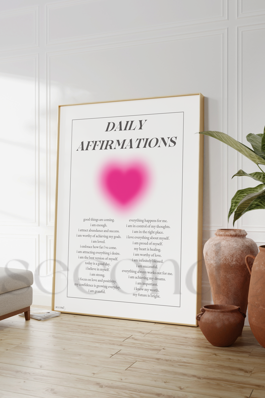 Daily Affirmations Print