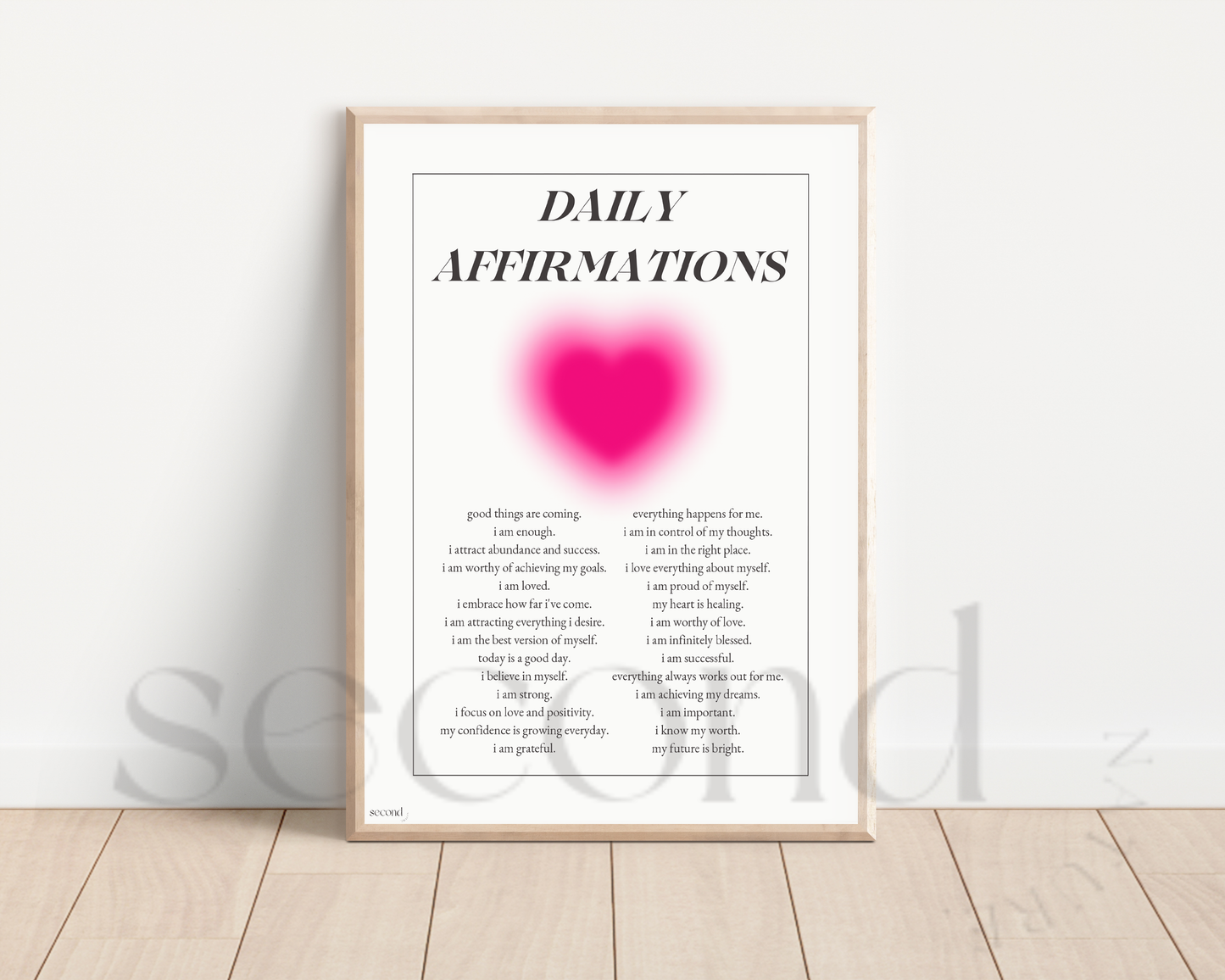 Daily Affirmations Print