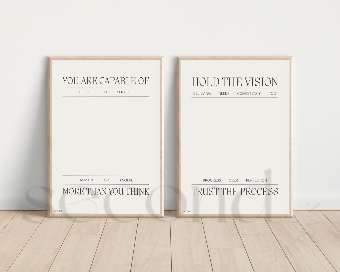 You are Capable / Trust the Process Set of 2 Print