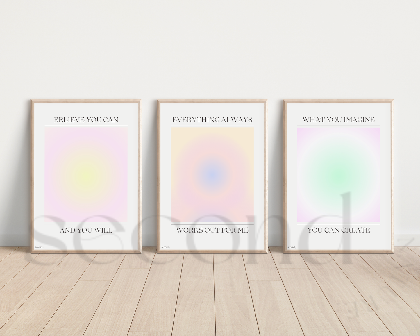 Pastel Set of 3 Print