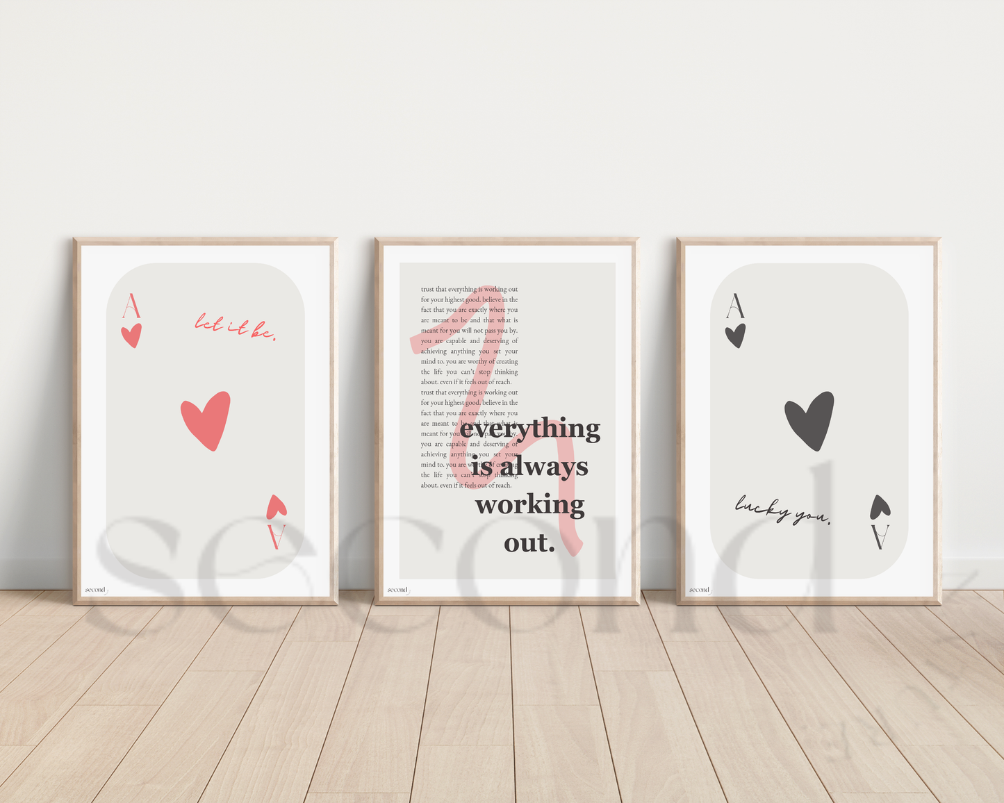 Deck of Cards Set of 3 Print