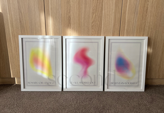 Pastel Gradient Set of 3 Print